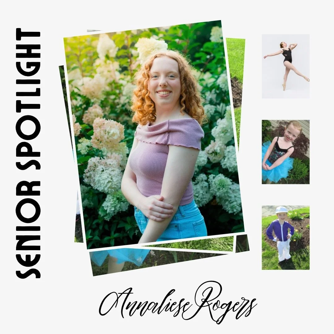 ✨🎓 Senior Spotlight: Annaliese Rogers

Today&rsquo;s senior is Annaliese Rogers, who is graduating from Perkins High School. Anna has danced for 15 years and at FBS for 7 years. In Copp&eacute;lia, Anna is dancing the role of Swanhilda. After gradua