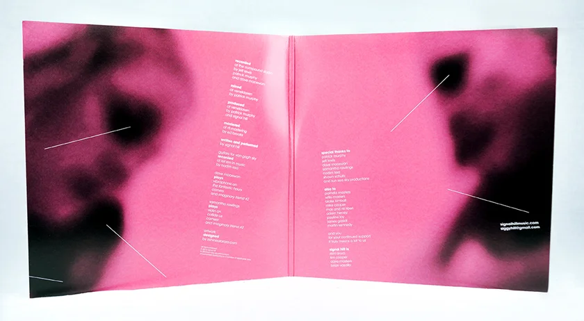 LP inside jacket design
