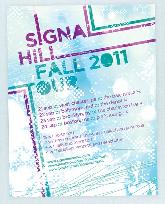 Signal Hill Fall 2011 Tour poster