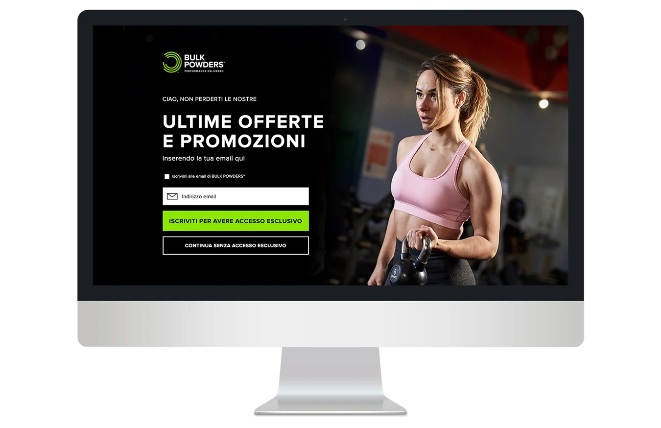 Full screen canvas entrance overlay (IT site)
