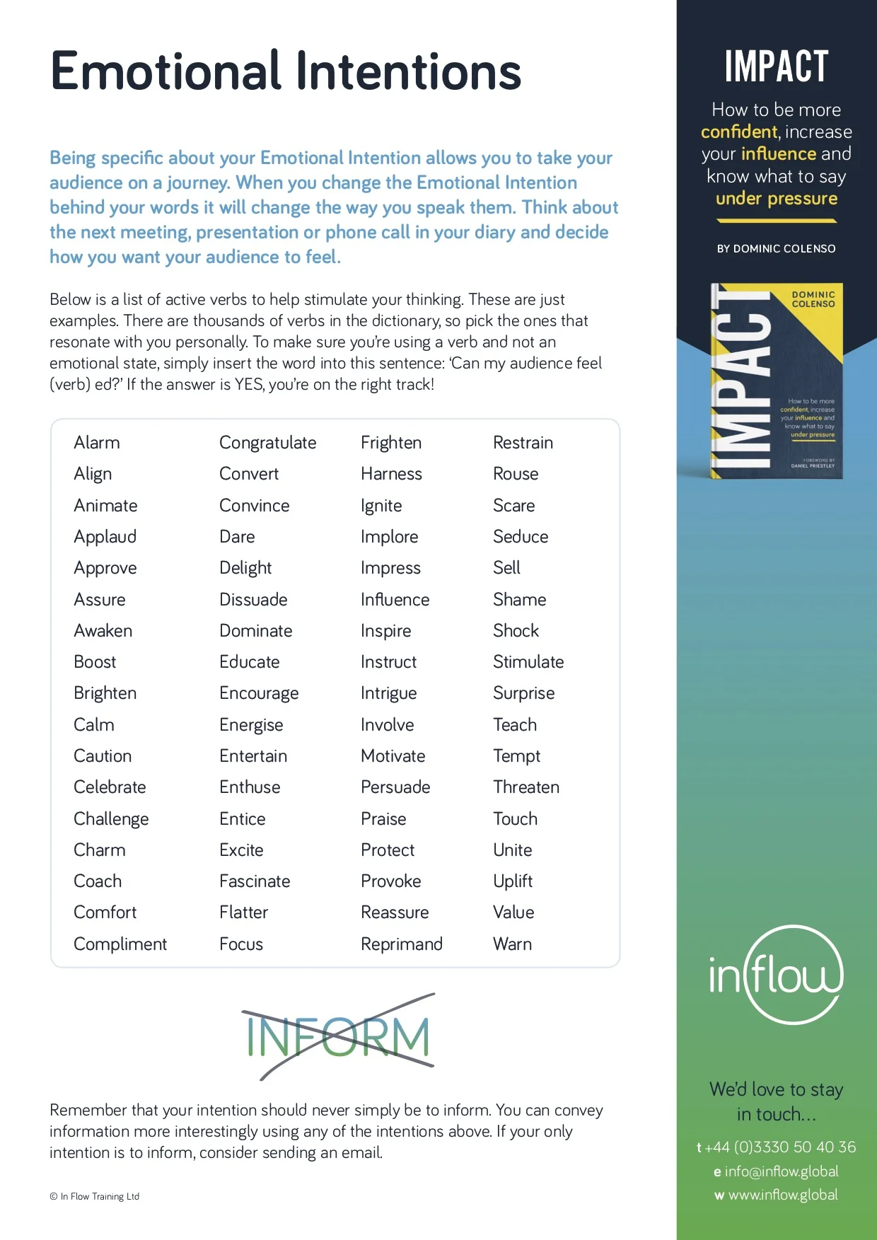 Emotional Intentions