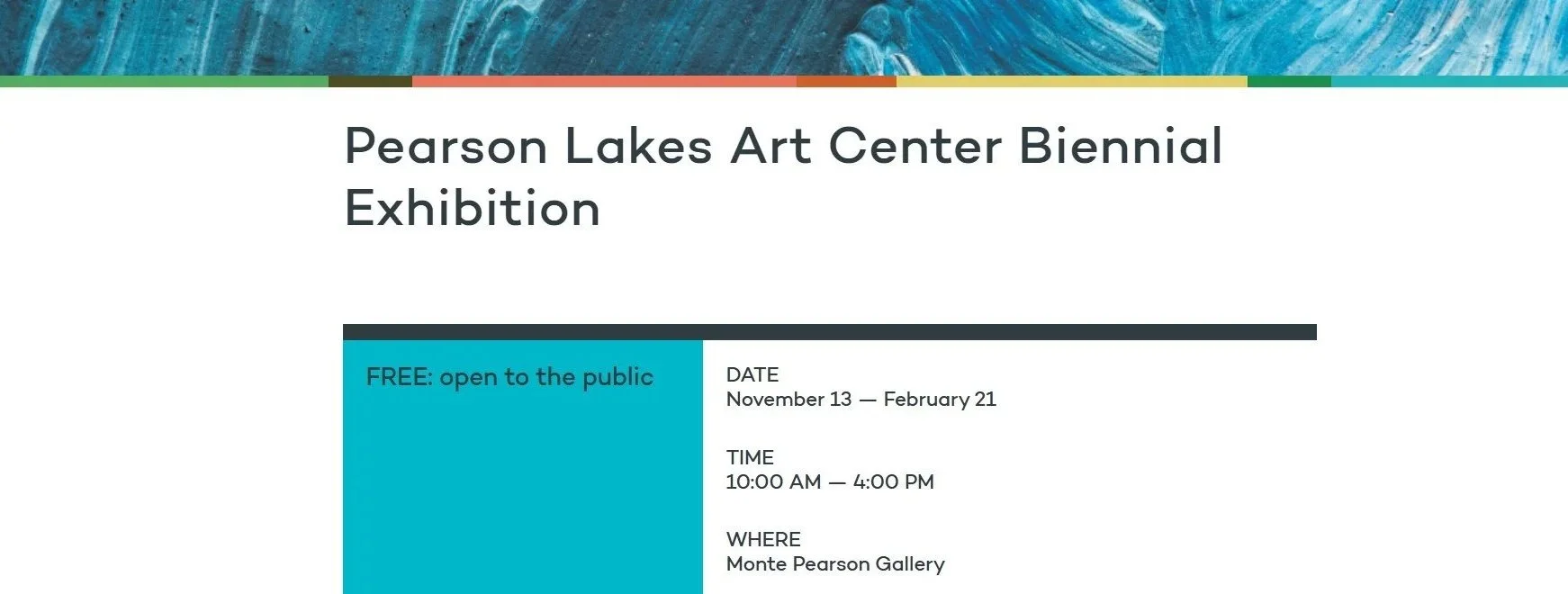 Pearson Lakes Art Center Biennial Exhibition 