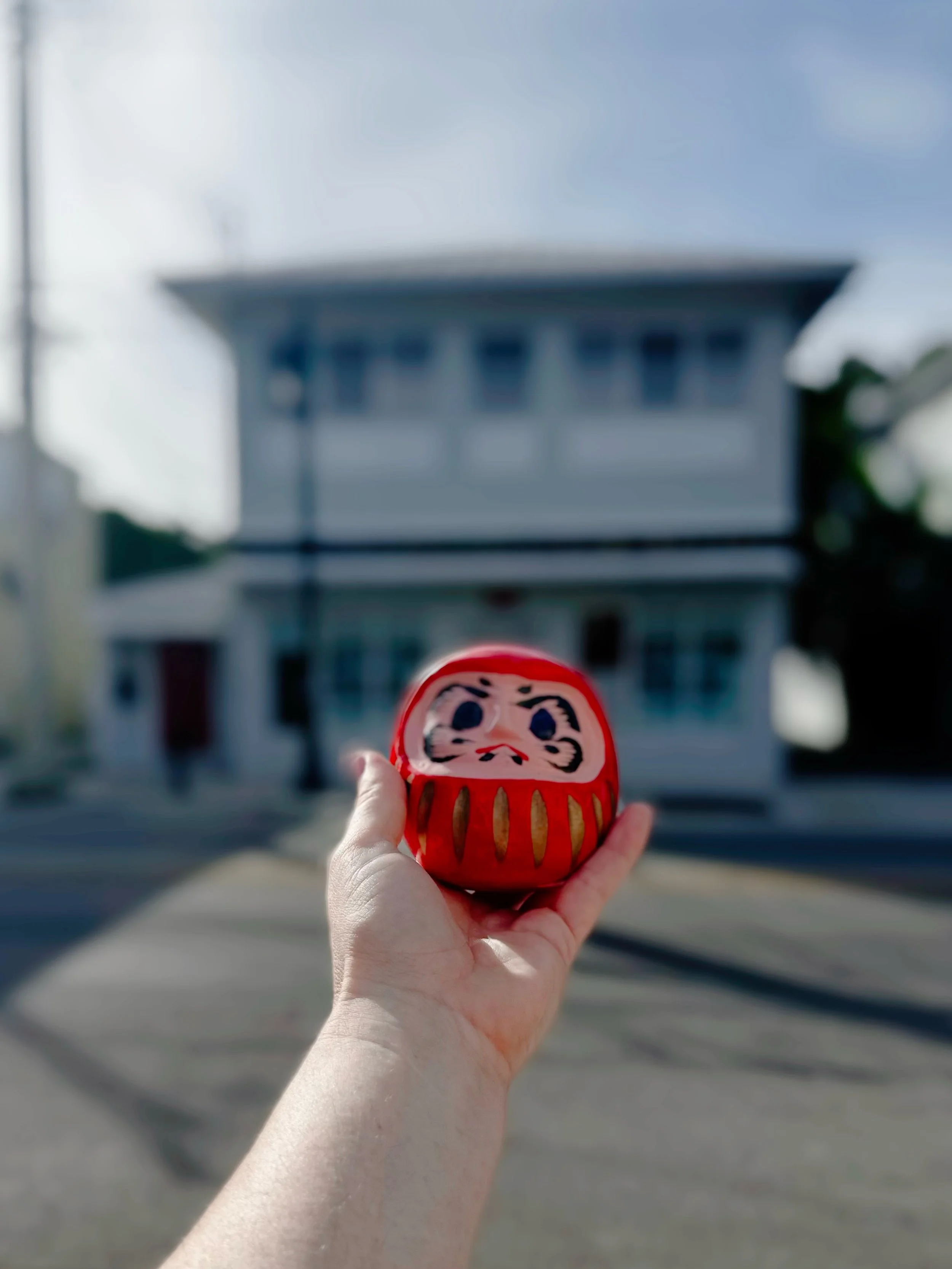 A year and half ago my brother and sister in law gave me the gift of a Daruma doll @darumaritual 

What is a Daruma?

A weighted doll with blank eyes. Paint one eye when you set a goal. Paint the second when you achieve it.

My goals have been set fo