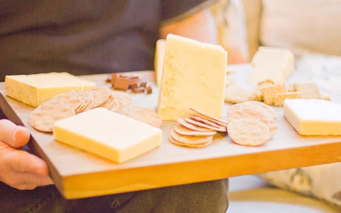 The cheese board from our tasting. I may have slightly misplaced our notes from that night after the wine was unleashed but I can tell you that we loved fig jam with English traditional versions.