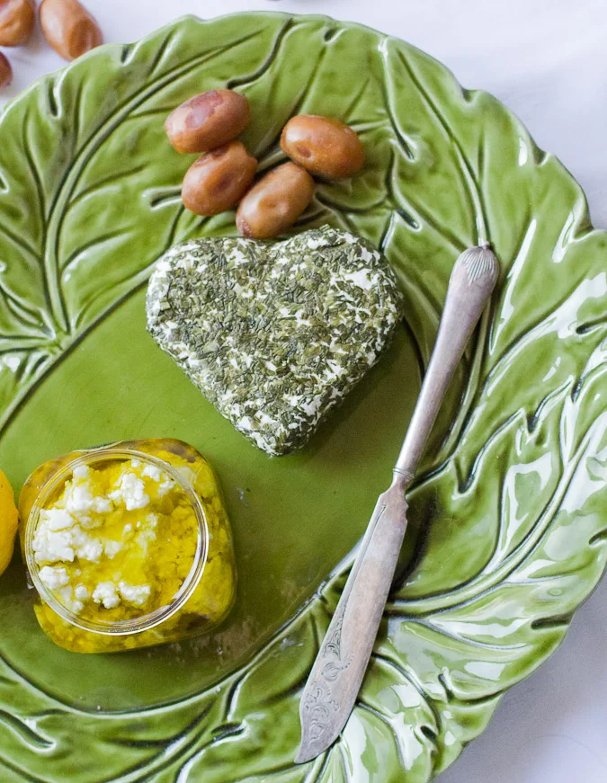 Spring cheese plate