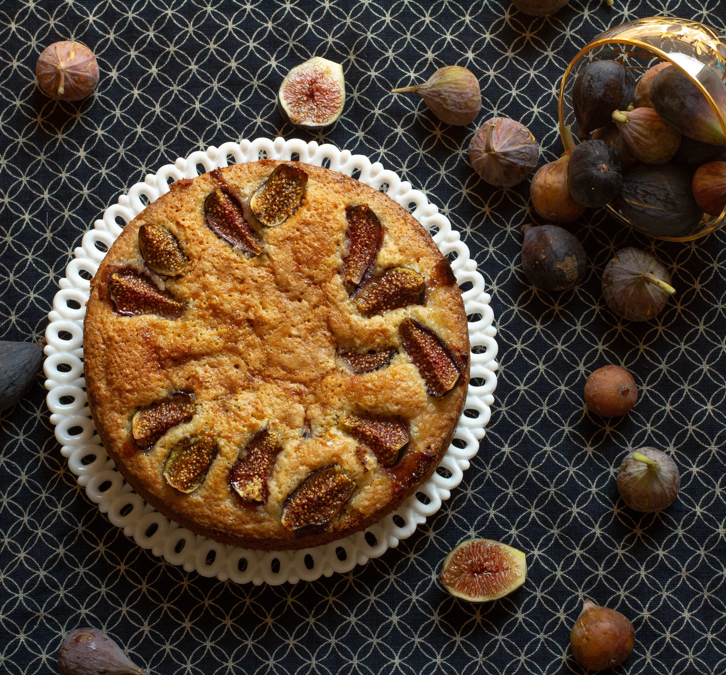 Fig and Comté Almond Cake Recipe