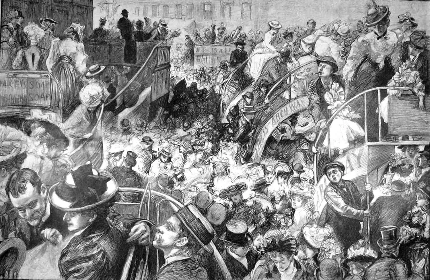 1902 Cockney Resort Highgate Hill Bank Holiday London.jpg
