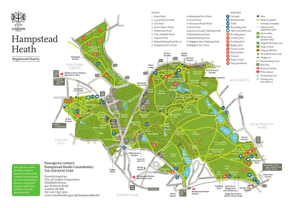 Golders Hill Park Map Getting Here & Around — Hampstead Heath