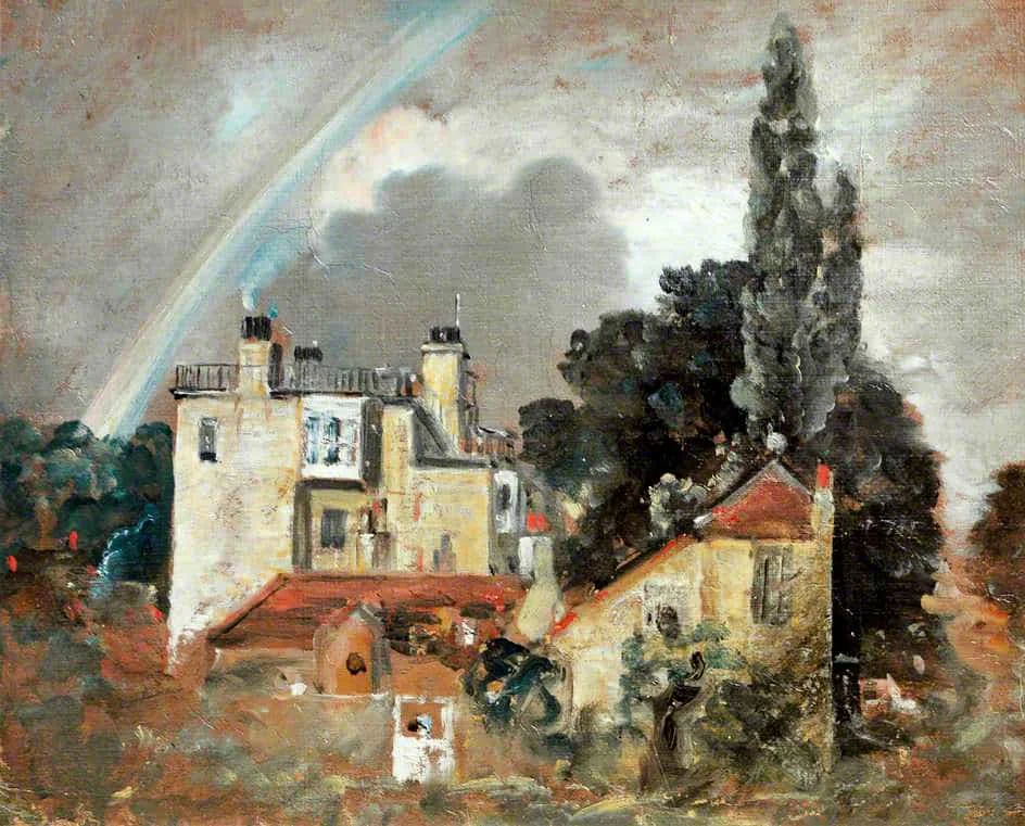 1821 The Grove, or Admiral's House, Hampstead, Constable, 1821-22.jpg