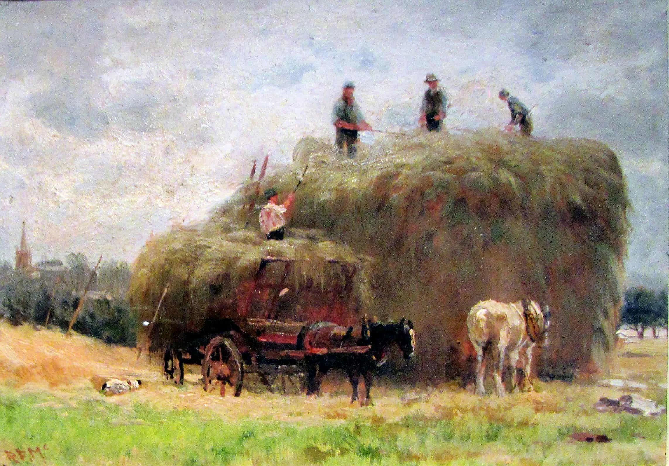 1880s Haymaking Parliament Hill, Robert Finlay McIntyre.jpg