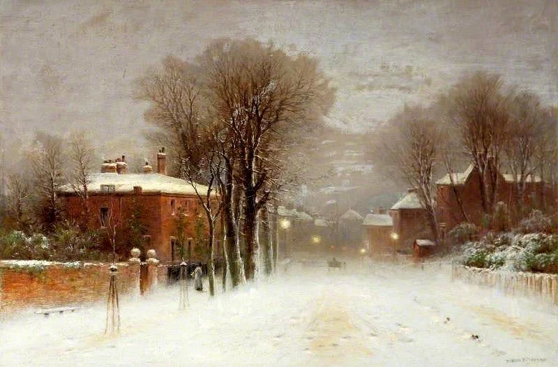 1900s Winter Scene, Hampstead, Robert Finlay McIntyre, 1846-1906.jpg