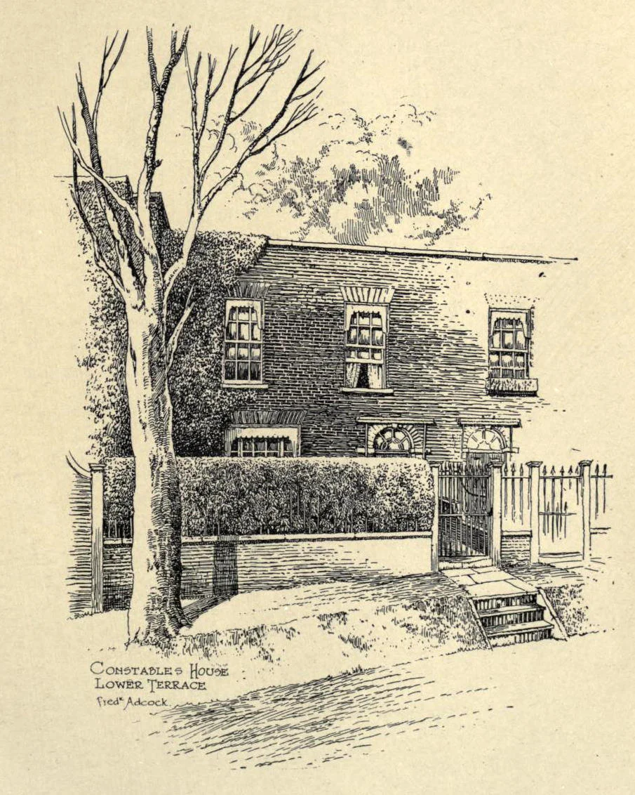 1909 Lower Terrace, Constable's House, 1909, Hamp.jpg