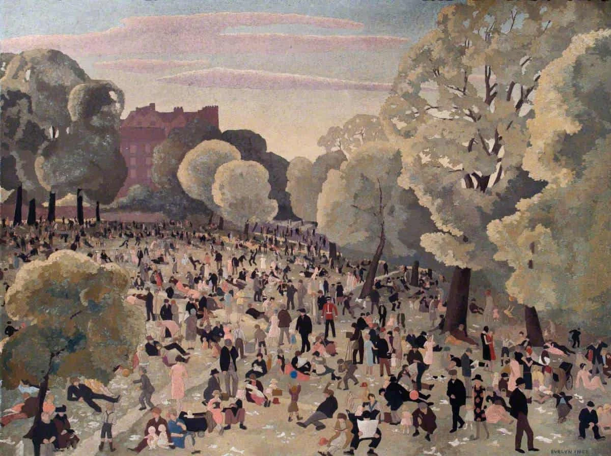 1930 (approx) Evelyn Grace Ince (1886–1941) Bank Holiday, Hampstead.jpg