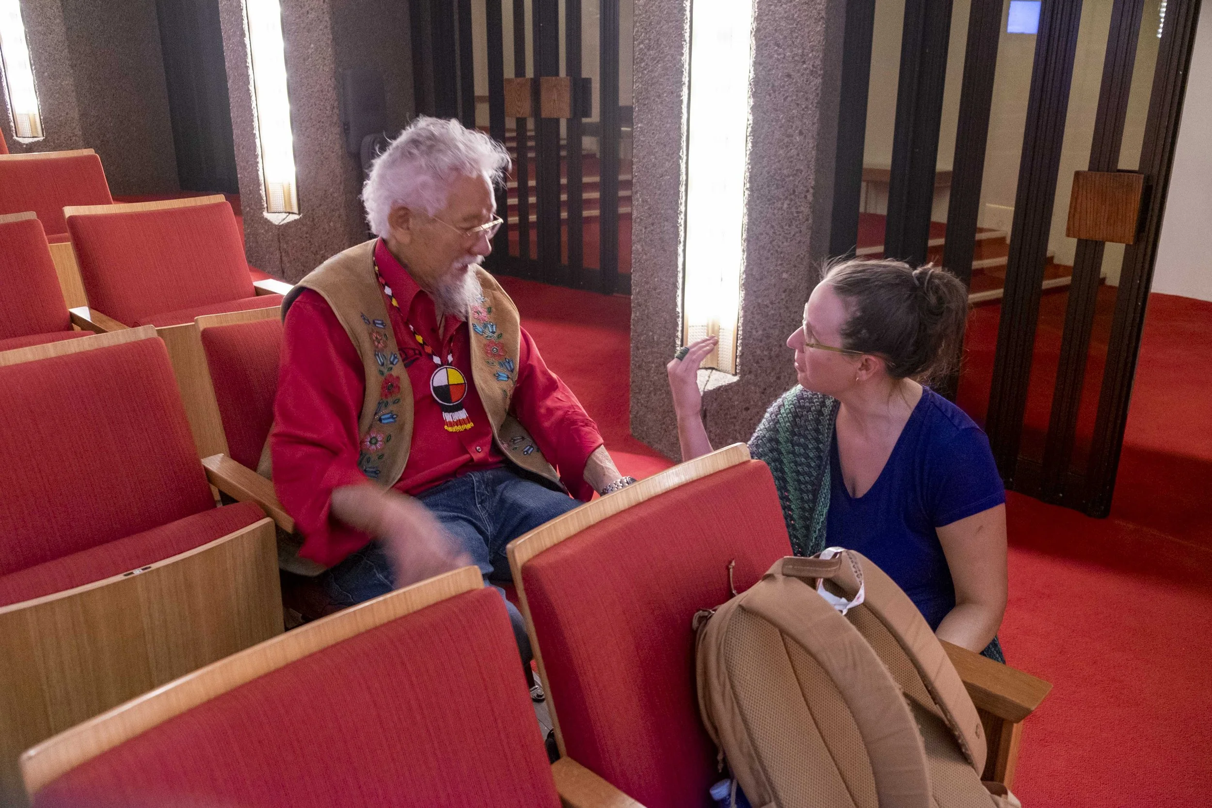 Carmen With David Suzuki, wearing his Deline vest.jpg