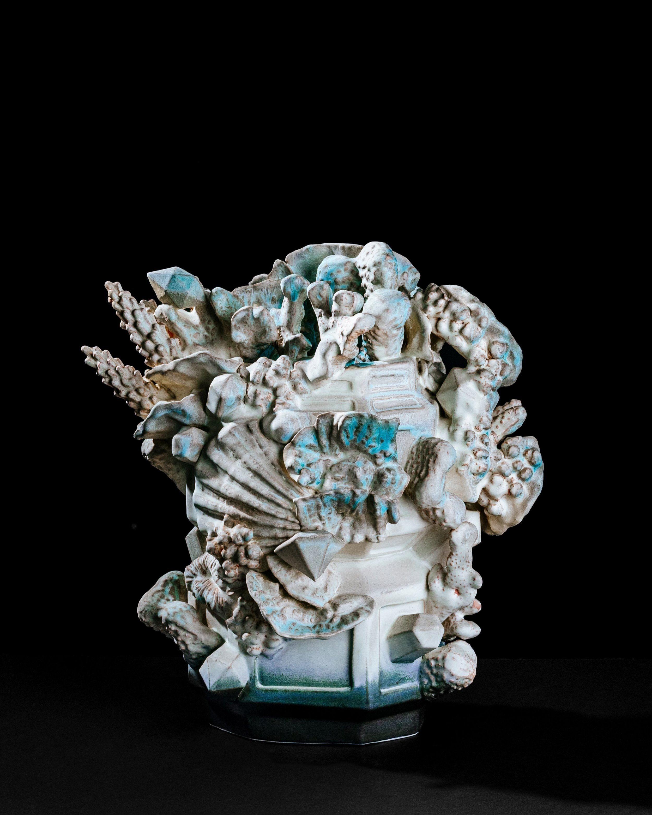  Brine Beacon Pitcher, 2023  glazed ceramic  14.5" L x 8.5" W x 15.5" H 