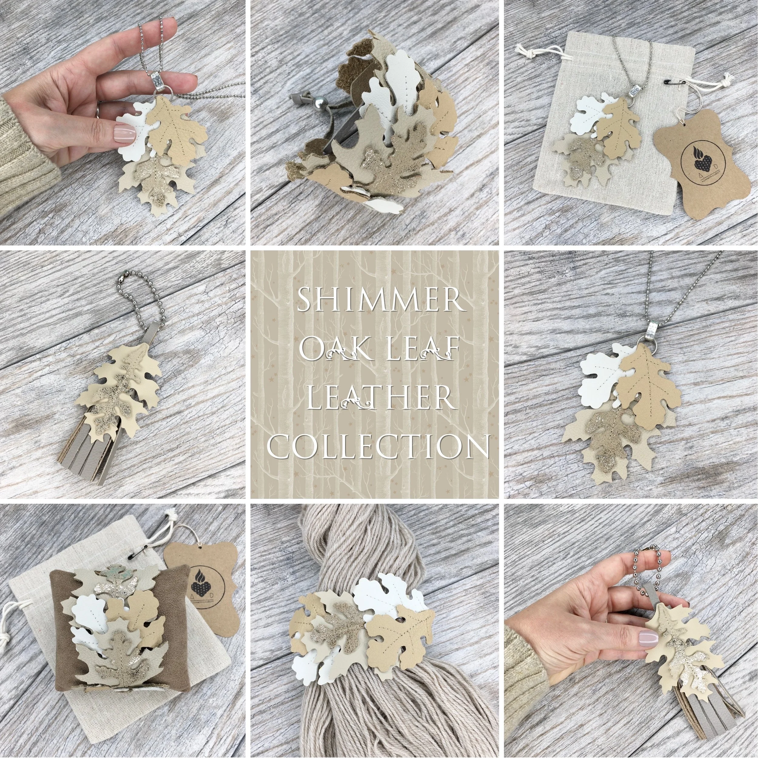 Shimmer Oak Leaf Leather Collection is LIVE!