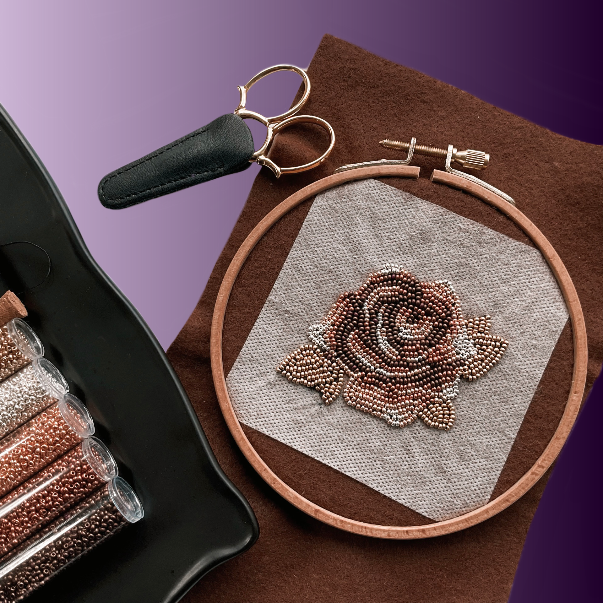 Beaded Embroidery on Knits 