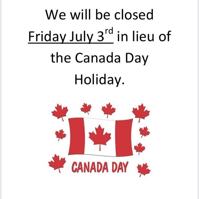Just a heads up for next week!! 🇨🇦