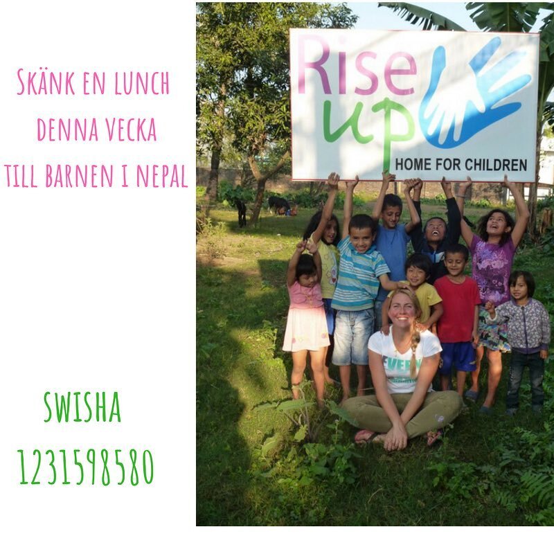 Vi har nu f&aring;tt swish 💗💙💚 swisha et frivillig belopp till 1231598580 f&ouml;r att sk&auml;nka en lunch denna vecka🙏🏼 #riseupnepal #riseup #barnhem #barn #swish #frivilligtarbete #nonprofitorganization