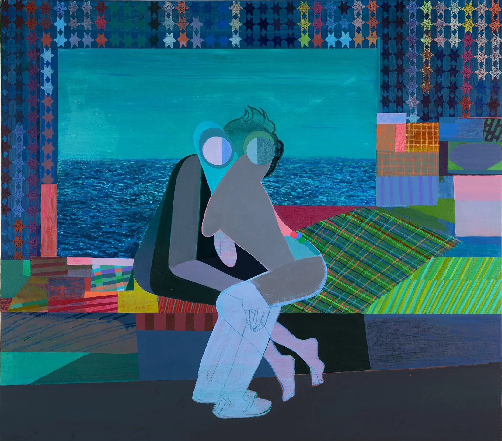 Lady Poets 2026 31"x 35" acrylic on canvas