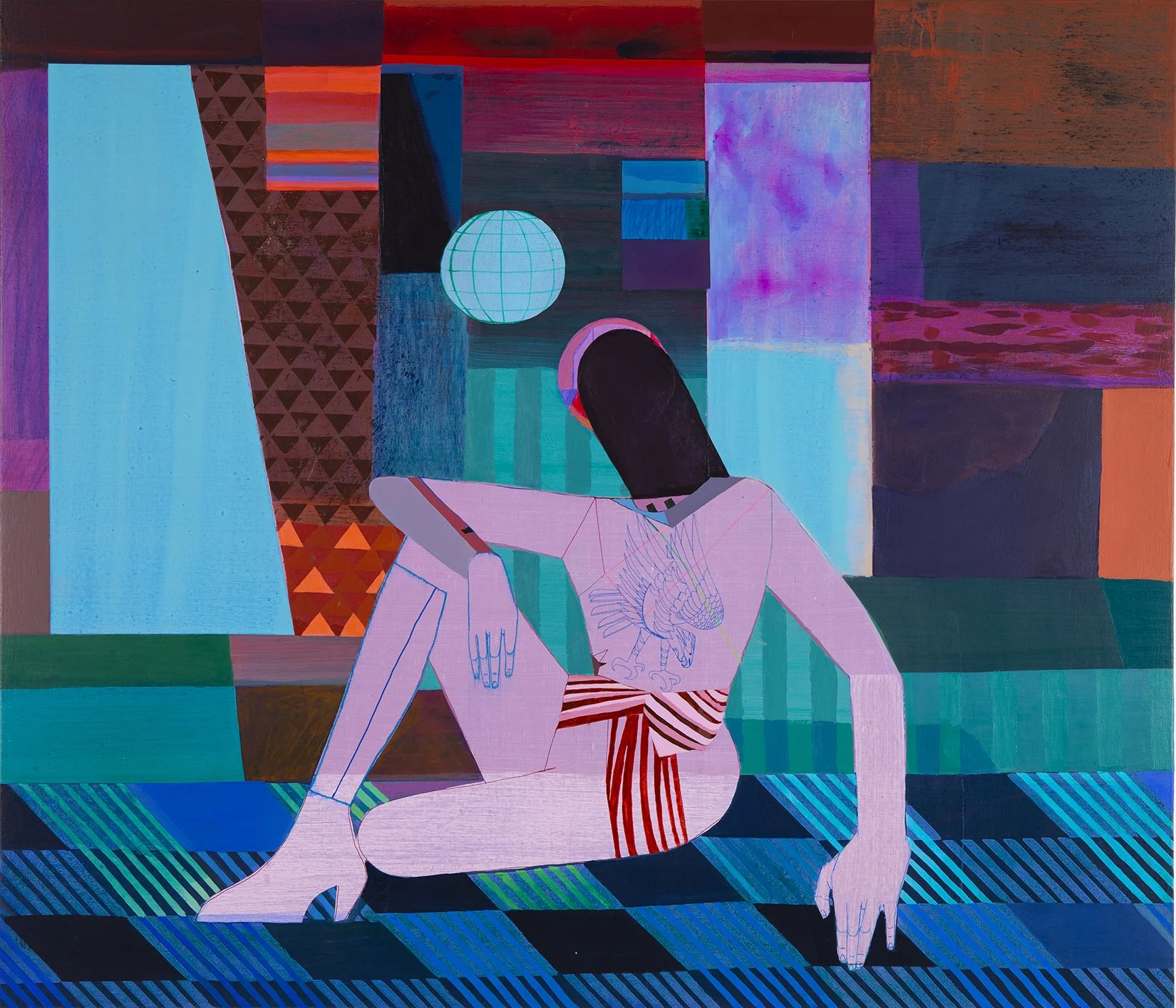 Eagle 2026 30"x35" acrylic on canvas