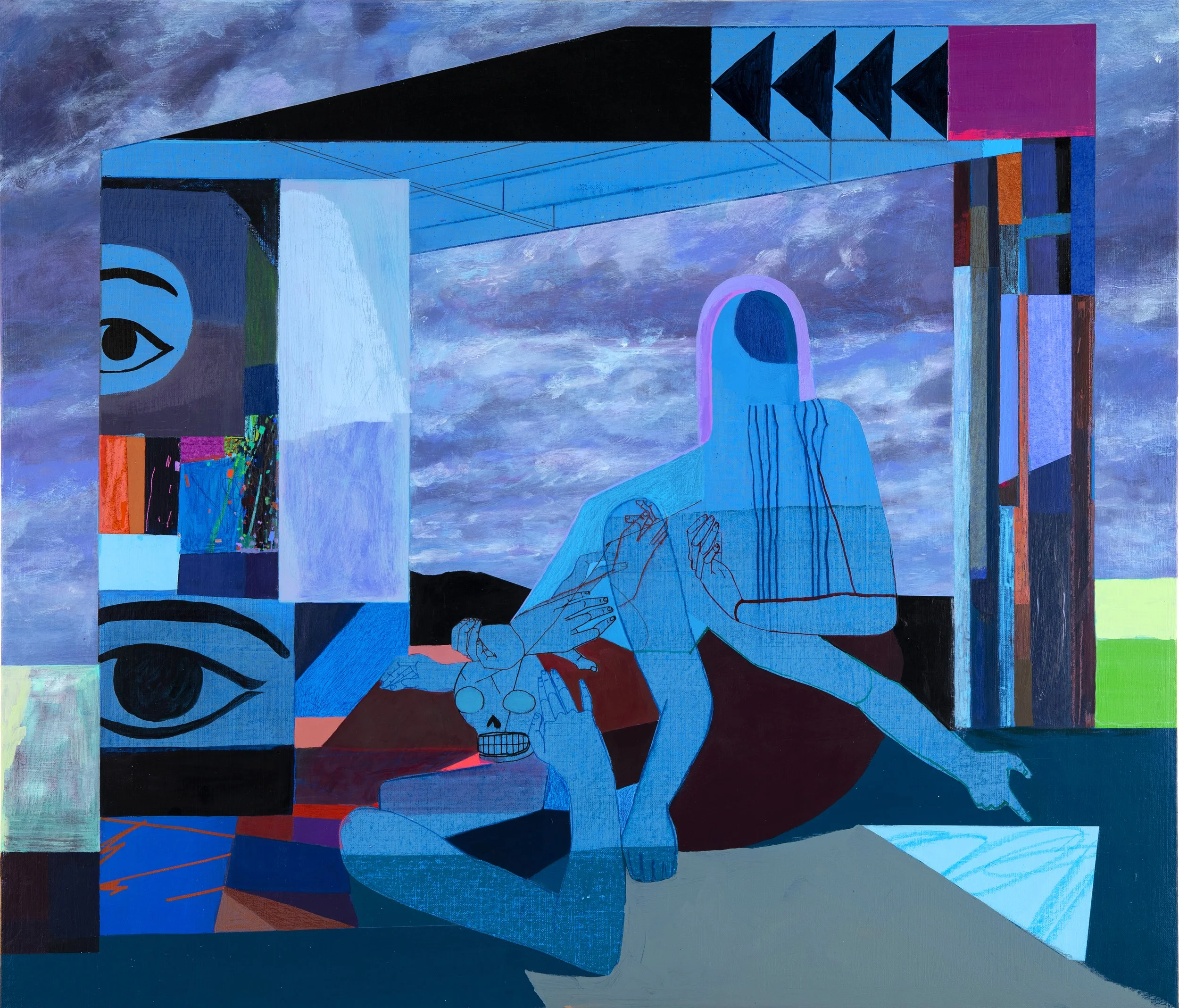 Disguise 2025 27.5"x32" acrylic on canvas