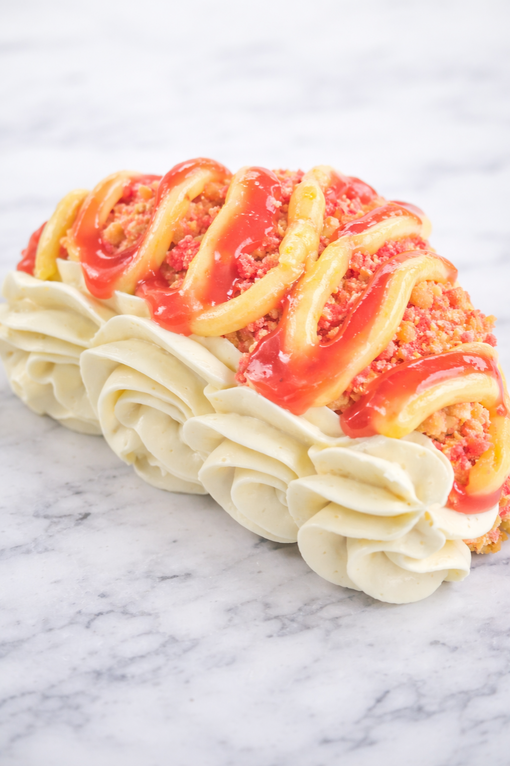 Strawberry-lemonade Crunch Cheesecake close-up.png