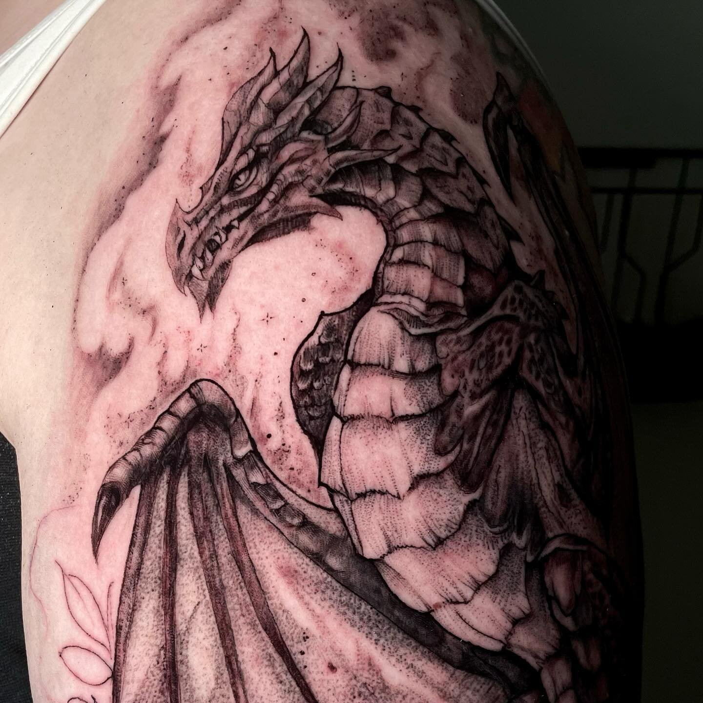 I hear carousals of unfinished work will make you engage more. So here&rsquo;s a dragon I&rsquo;m working on. This is 5 hours of work so far. Griffon asked me to design him a dragon from Skyrim with some Skyrim flora around it. I would love to have m