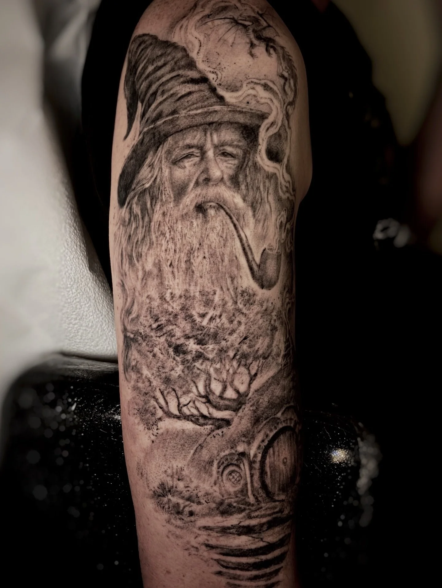 Here&rsquo;s one I never posted fresh, but I snapped some photos of it yesterday before I touched up some minor spots. When we did this, it was a two day back to back sit of 5 hours each. I always like to bring people back in for a refinement after s