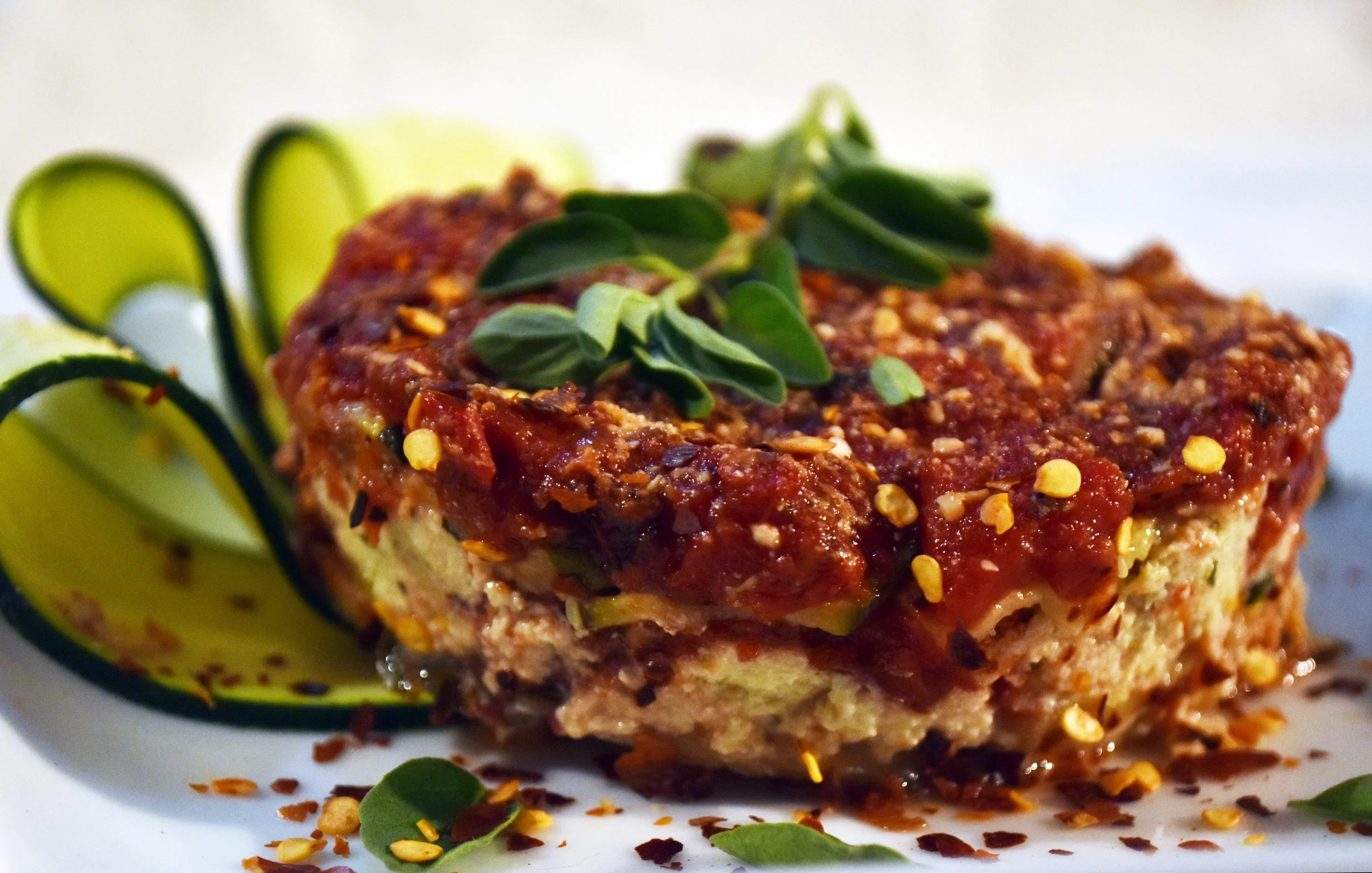 vegan zucchini lasagna with tofu ricotta — tales of grit & grace