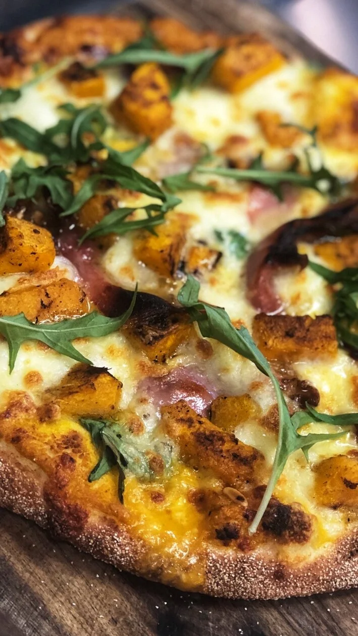 Pumpkin and Prosciutto Pizza