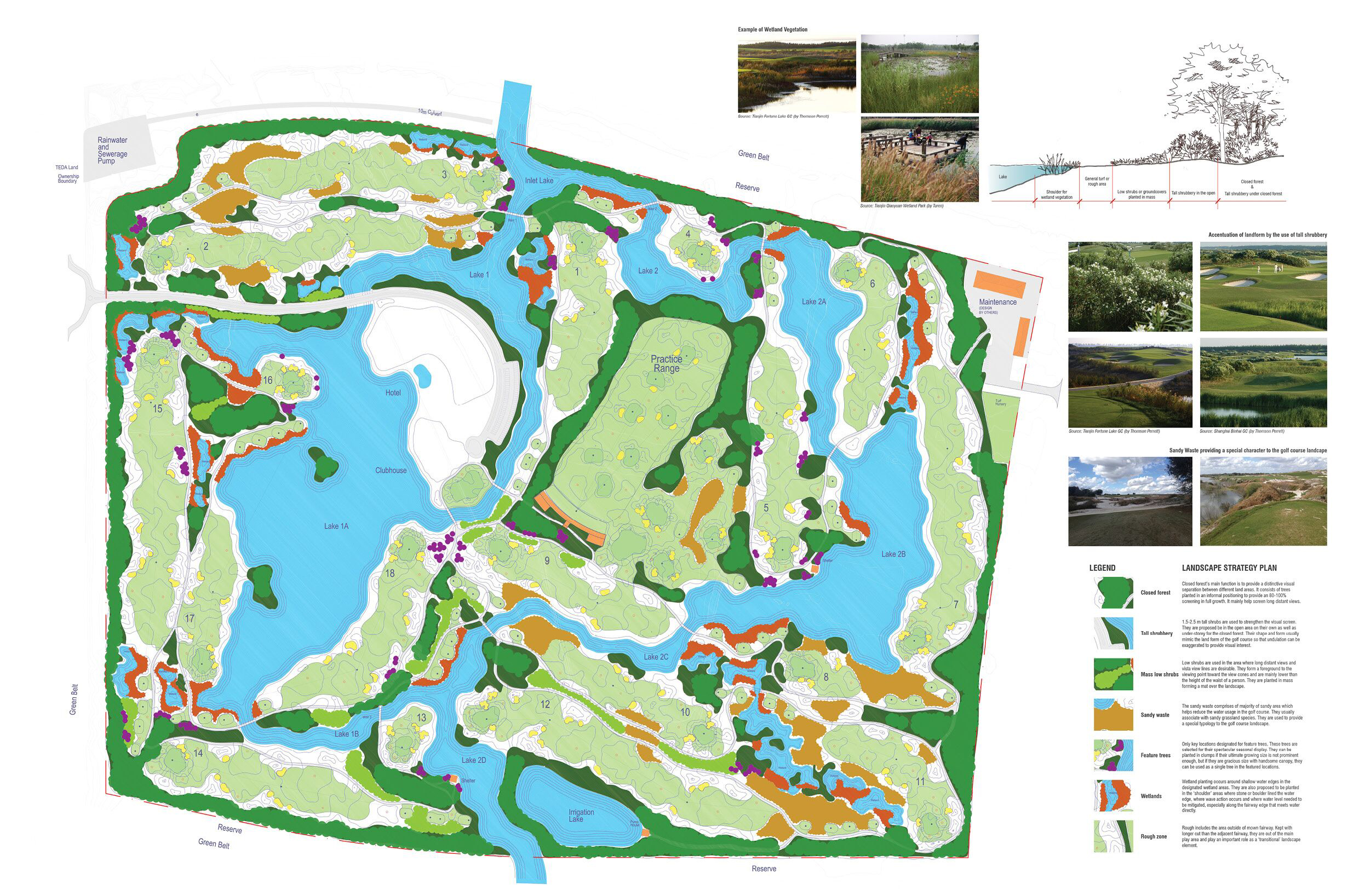 Tianjin Binhai Golf Course Masterplan