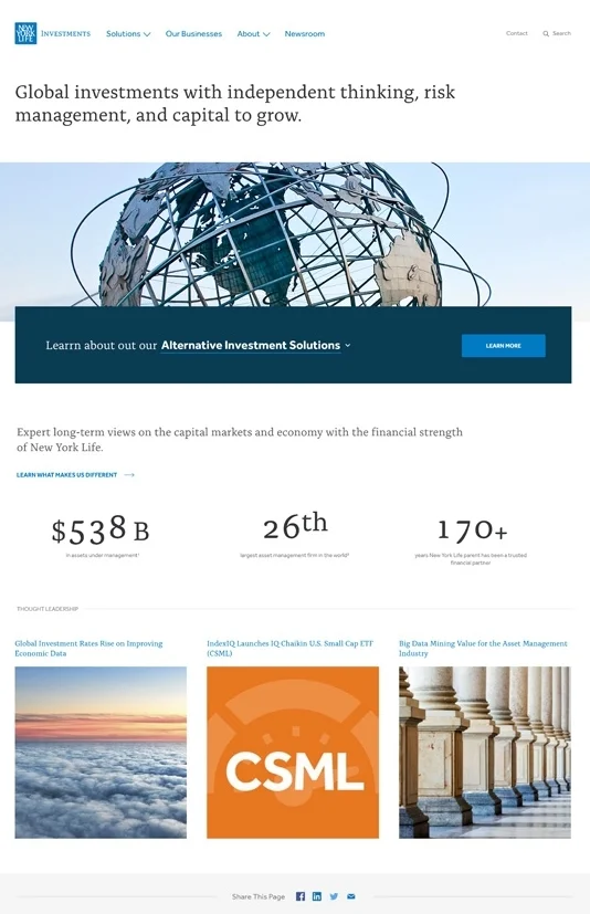 Branded Web Site Prototype: Home Page