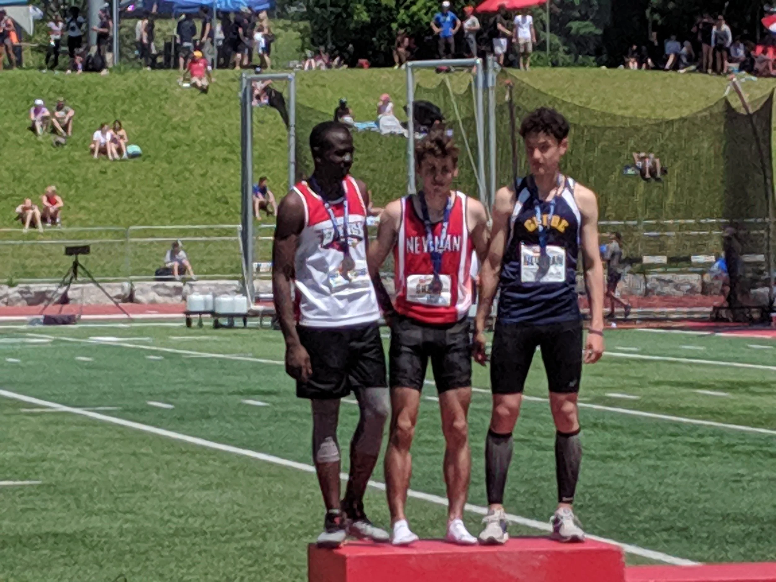 Francis Manujibey Bronze Medal Standing on the left