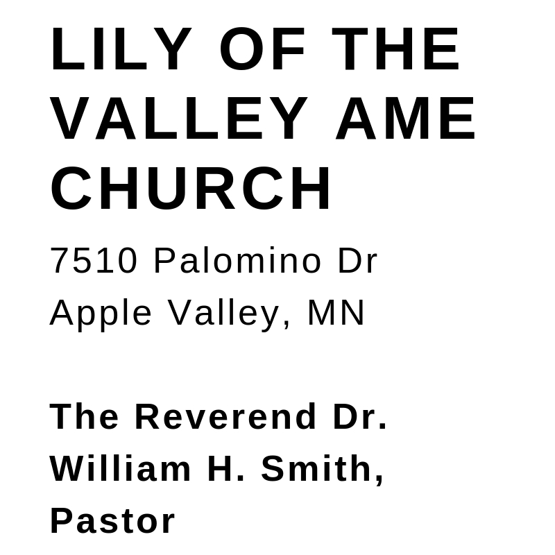 lily of the valley ame church.jpg