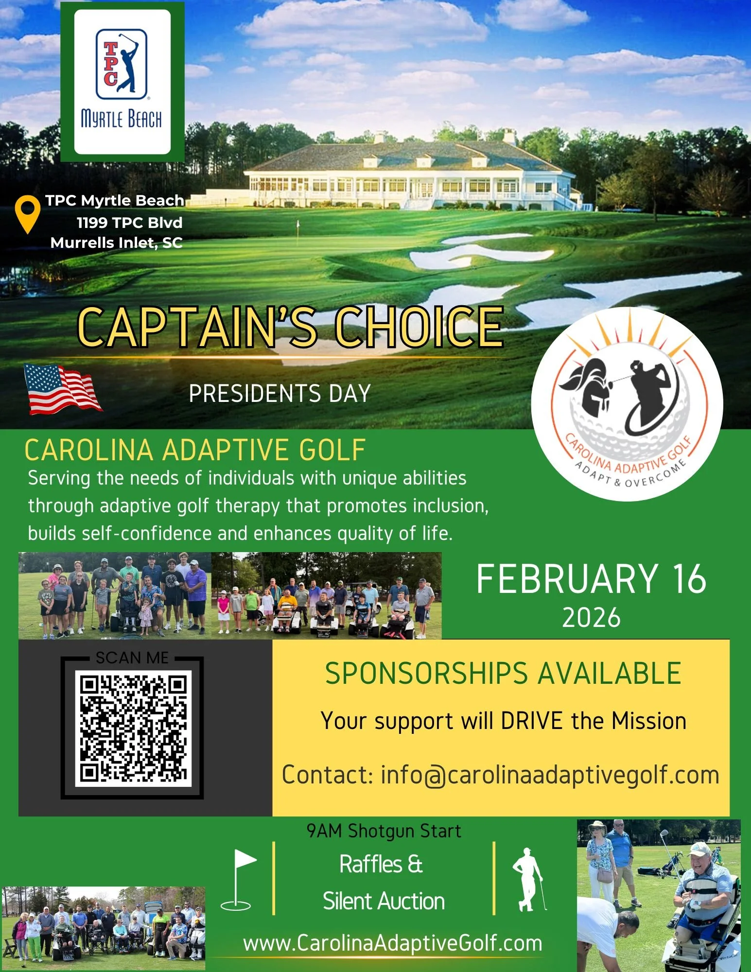 3rd Annual TPC- Myrtle Beach Presidents Day Captain's Choice