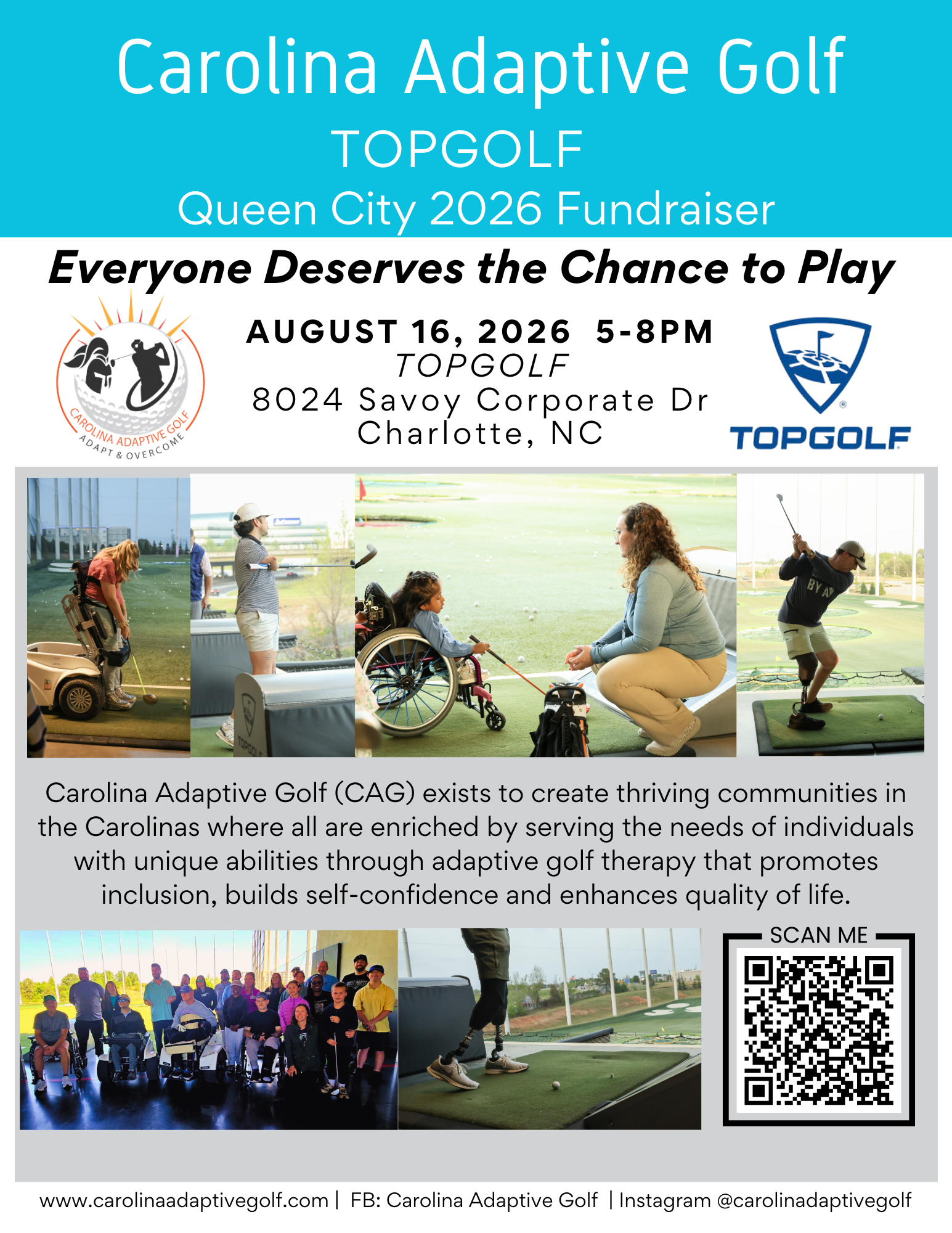 Topgolf Queen City 2026 Fundraiser - “Everyone Deserves the Chance to Play ”