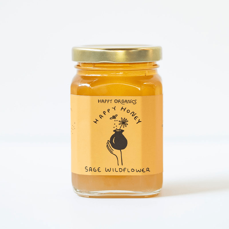 Happy Organics Honey Label