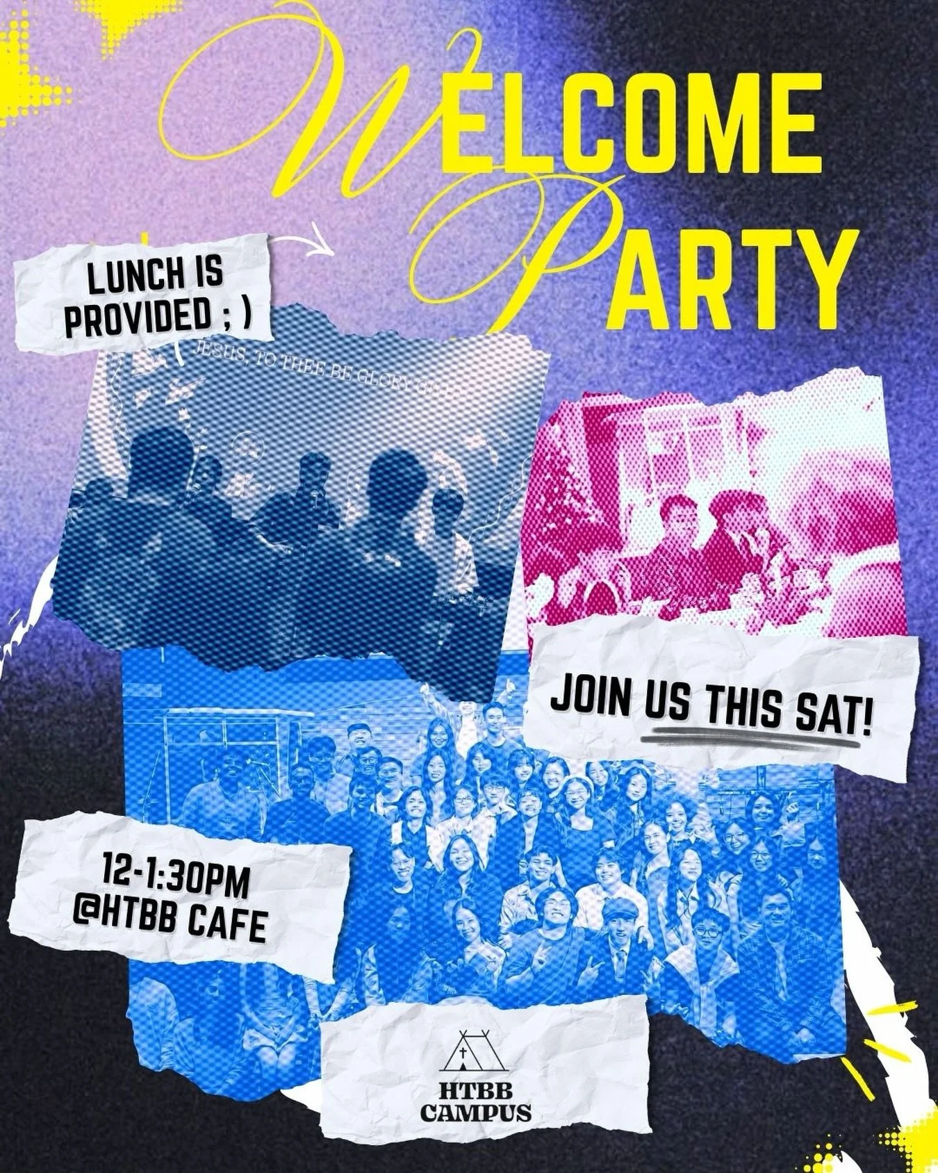 🎉 Campus is BACK for 2026! 🎉
Hey campus fam, Happy New Year!!! 🥳
We&rsquo;re kicking off the year with a Campus Welcome Party at HTBB Cafe! 😎 

Whether you&rsquo;re new, curious, or already part of the fam; come as you are or bring a friend, and 