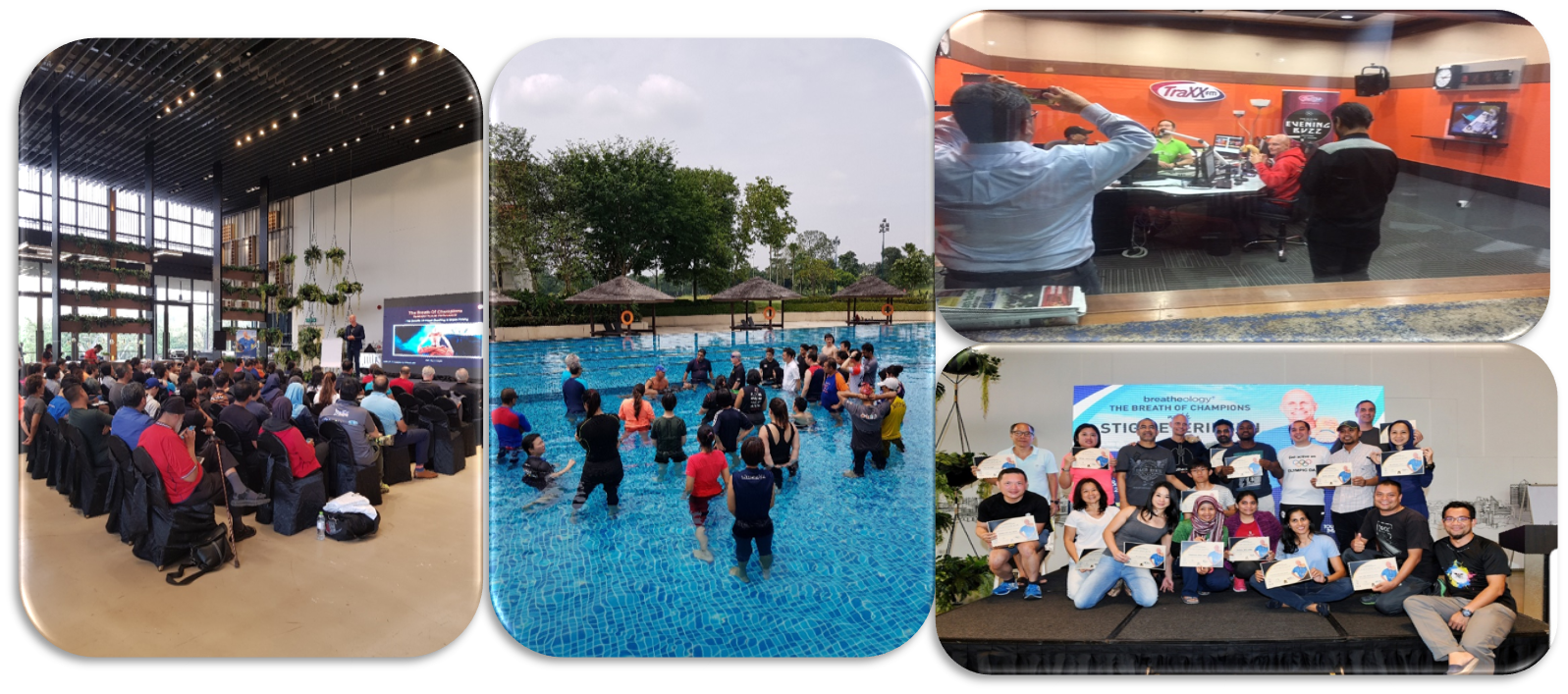 THE BREATH OF CHAMPION "LIVE WORKSHOP" BY STIG SEVERINSEN Date: Saturday 21st – Sunday 22nd July 2018 Venue: International Gallery @ ALYA, TPC KL National Athletes and Corporate leaders have participated in this workshop.