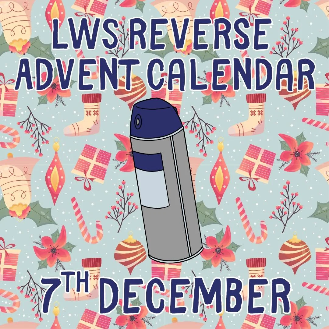 Day 7 of the LWS Reverse Advent Calendar is&hellip;

🙆 Men&rsquo;s spray deodorant

Another important item for our guests, especially if access to washing facilities is limited. 80% of our guests are male, and we have enough stock for our female gue