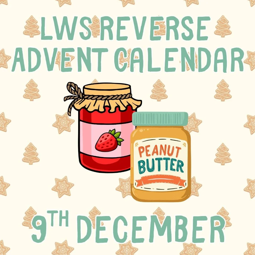 Day 9 of the LWS Reverse Advent Calendar is&hellip;

🍓🥜 Jam/peanut butter/spread

Used for our breakfast service, handed out in food parcels, and often eaten as part of a midnight snack by our overnight guests! Peanut butter is also a great, easy s