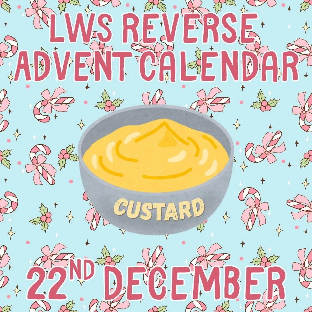 Day 22 of the LWS Reverse Advent Calendar is&hellip;

🍰 Custard 

A staple for any good dessert and an absolute *essential* at LWS! 

-

Every day from 1st-24th December we will post an item on social media that we need most for the shelter. To play