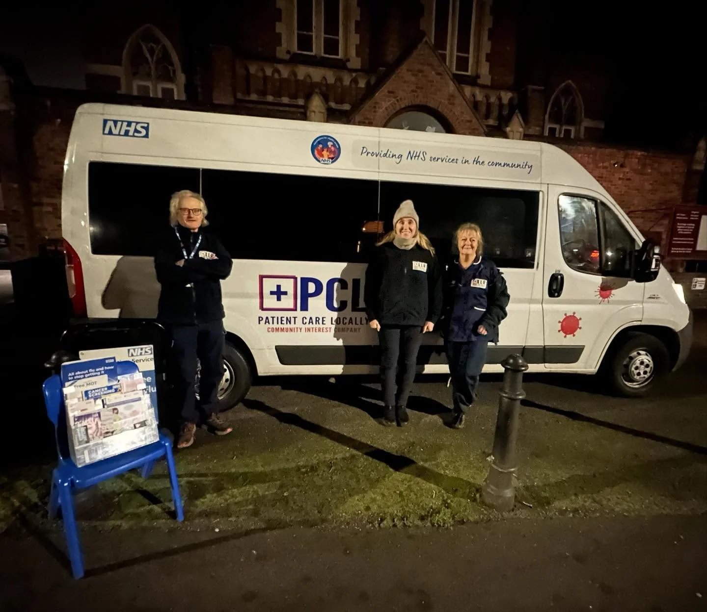 We were pleased to welcome the team from Patient Care Locally who came down to discuss all things health promotion with our guests, and provide vaccinations for those who wanted them.

Our guests often experience poorer health than others, so we are 