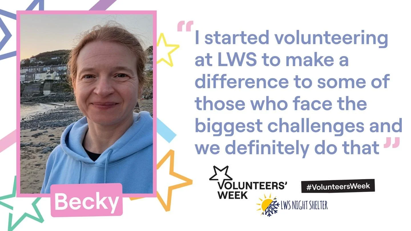 Becky is one of our regular Sunday evening shift lead volunteers 💛 She has been with us for over 3 years now! Here is her volunteering story&hellip;

&ldquo;I started volunteering at LWS to make a difference to some of those who face the biggest cha