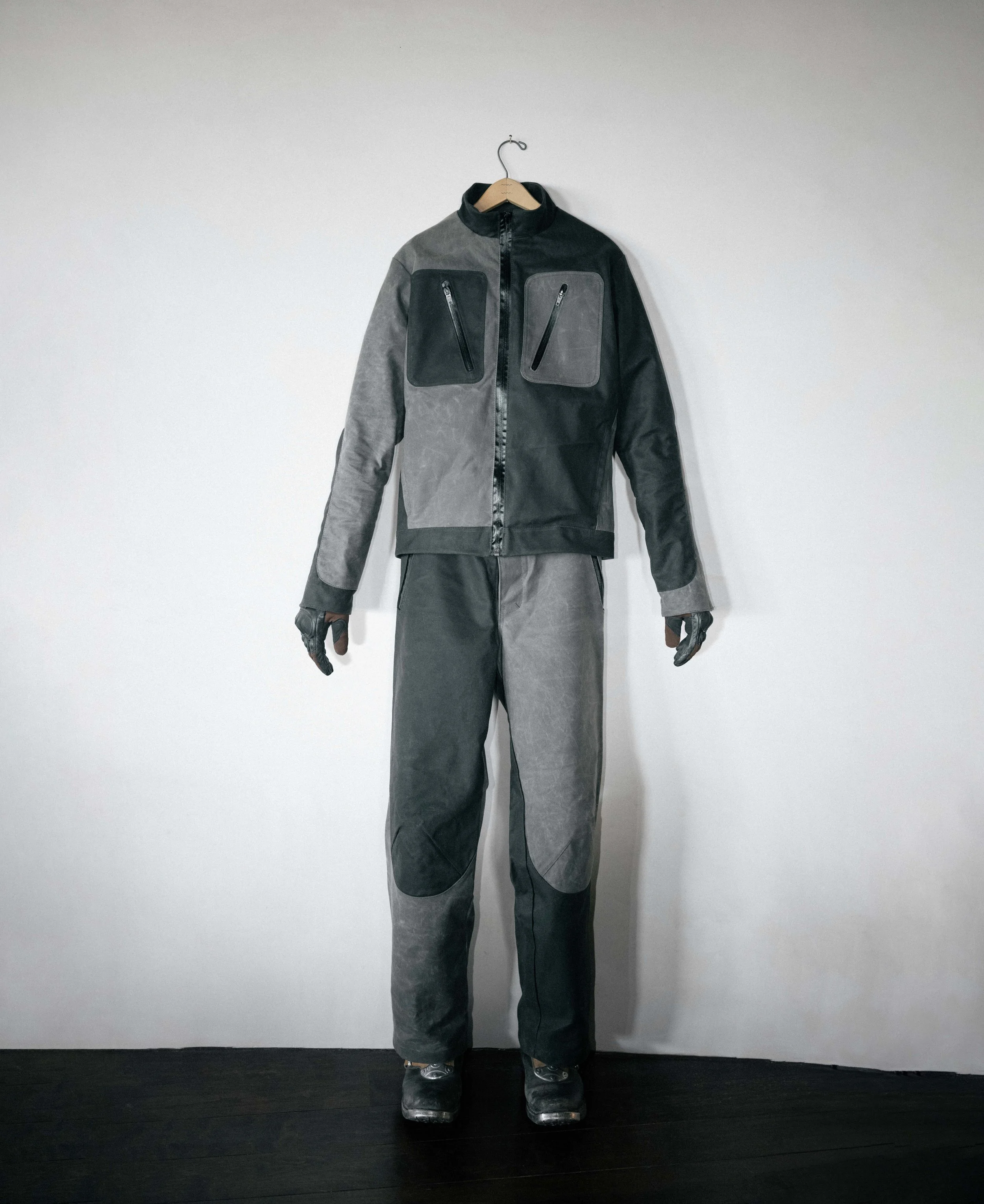 Armored Waxed Cotton Cordura Motosuit