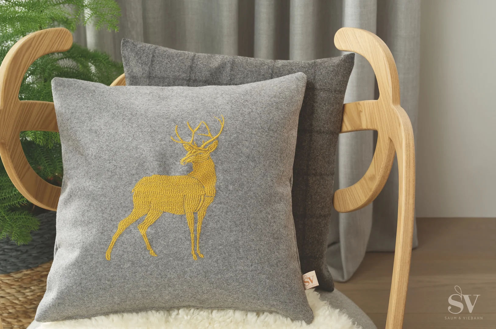 Kissen Hirsch - pillow deer