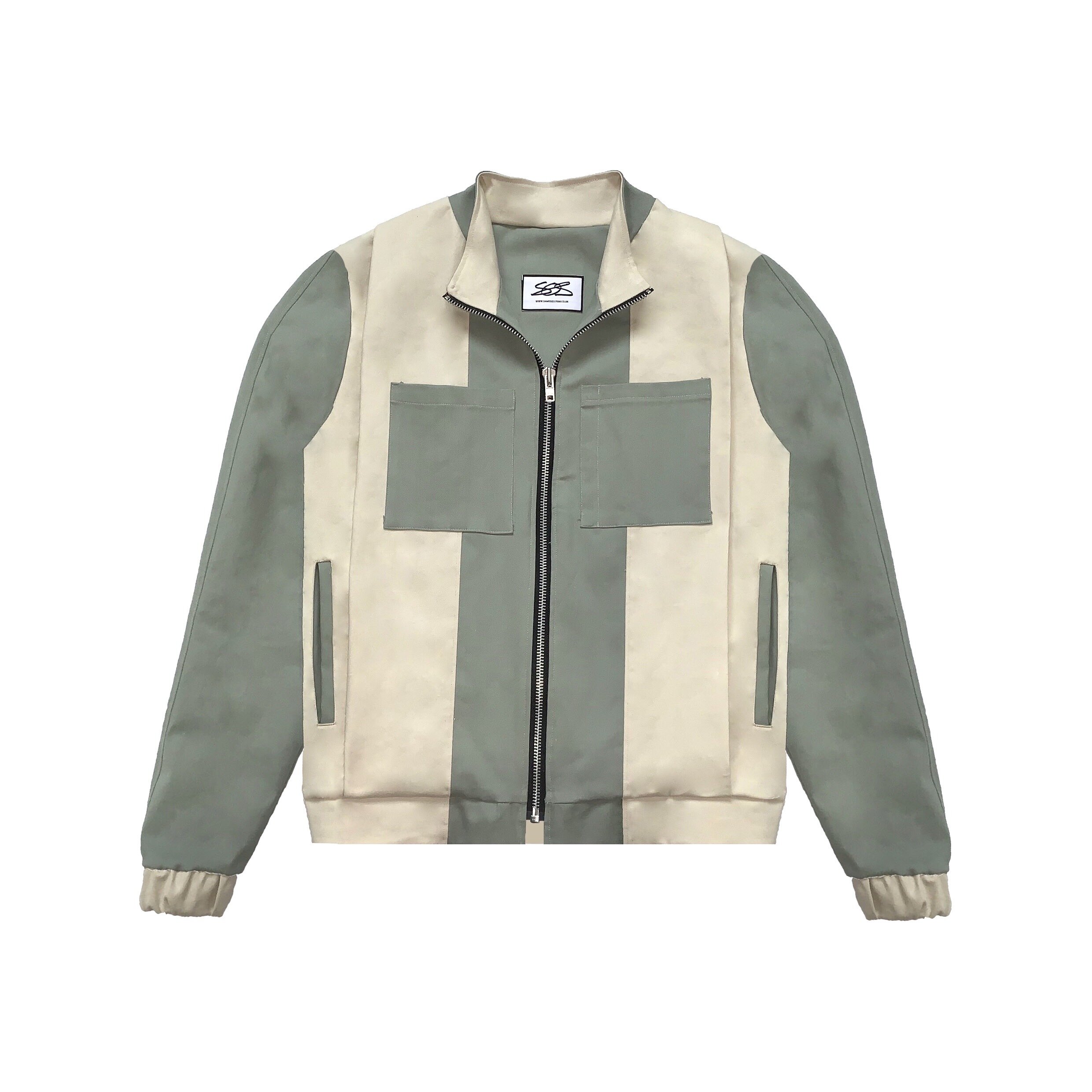 Olive and Cream Jacket Front.JPG