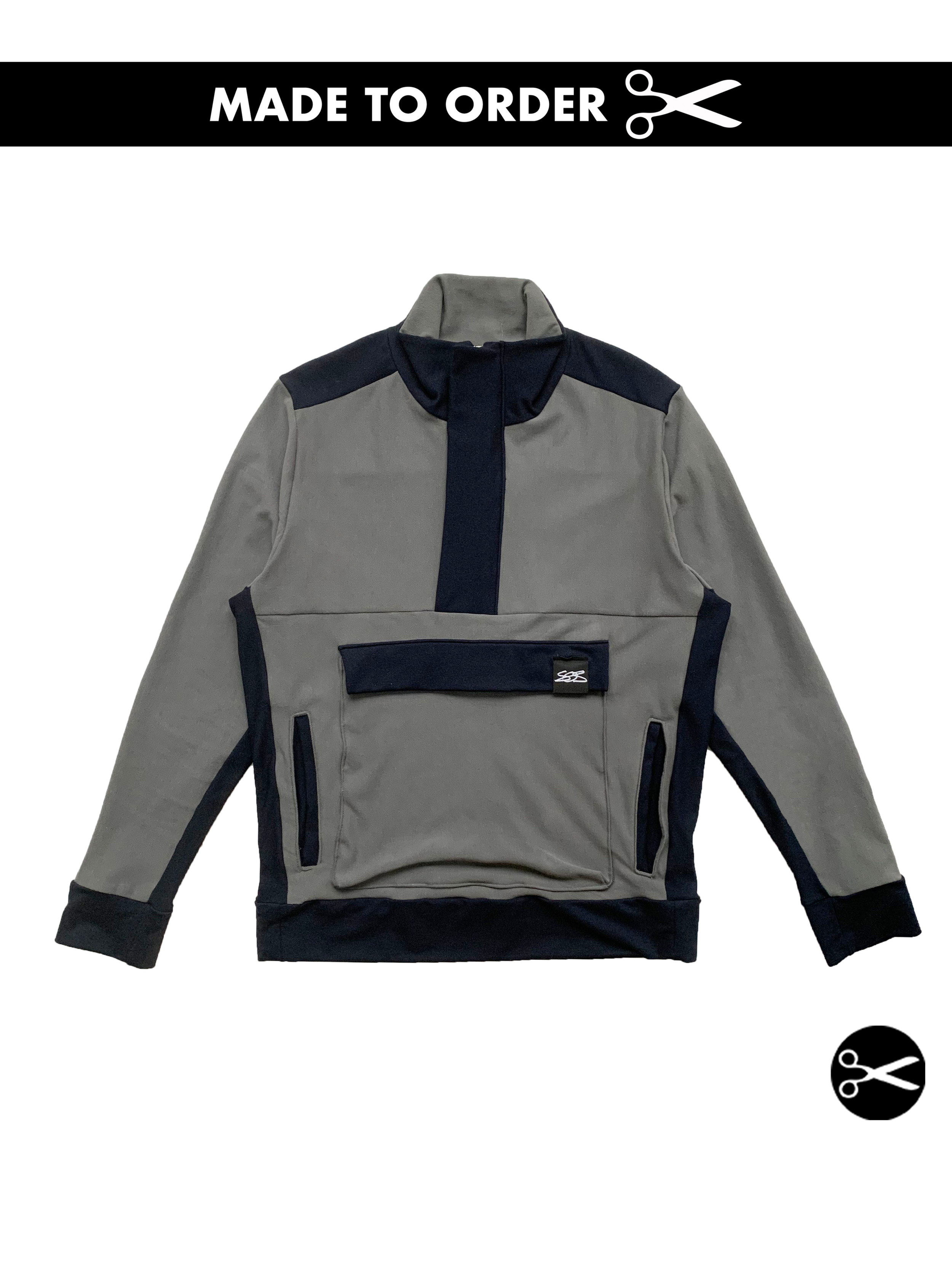 Charcoal Grey x Midnight Blue Tracksuit Jacket