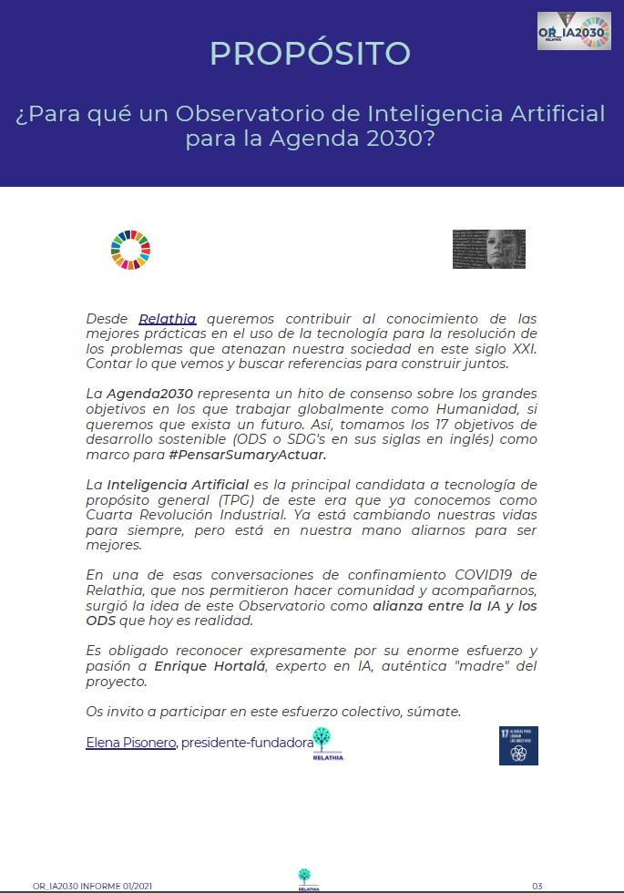 Propósito, Contenido y Referencias